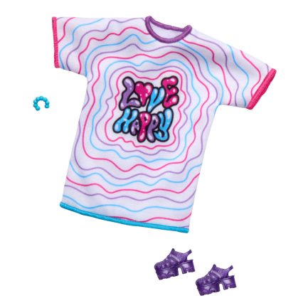 Mattel Barbie: Fashion Pack - Color Striped Dress With Stamp (HRH38)