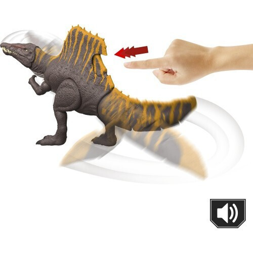 Mattel Jurassic World Rebirth - Σπινόσαυρος Με Διπλή Λειτουργία Επίθεσης Και Ήχους (JGB56) - Image 5