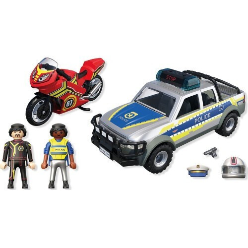 Playmobil City Action Αστυνομικό Όχημα Pickup Και Μοτοσυκλέτα για 4-10 ετών (71875) - Image 5