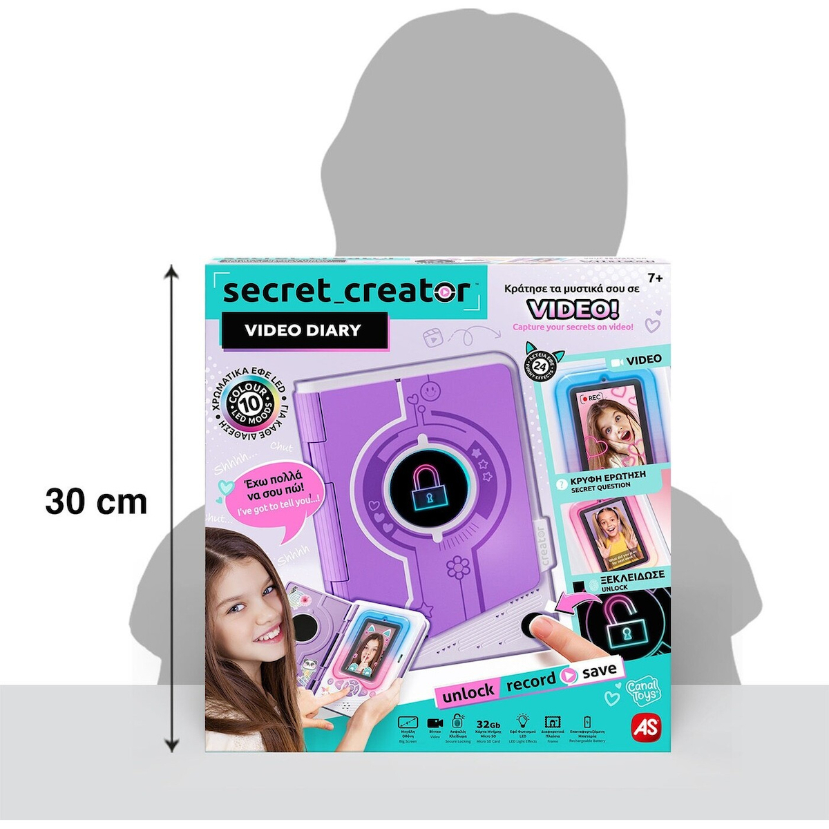 AS Secret Creator Video Diary Ηλεκτρονικό Ημερολόγιο Εκπαιδευτικό Παιχνίδι Γνώσεων για 7+ Ετών (1863-42349) - Image 4