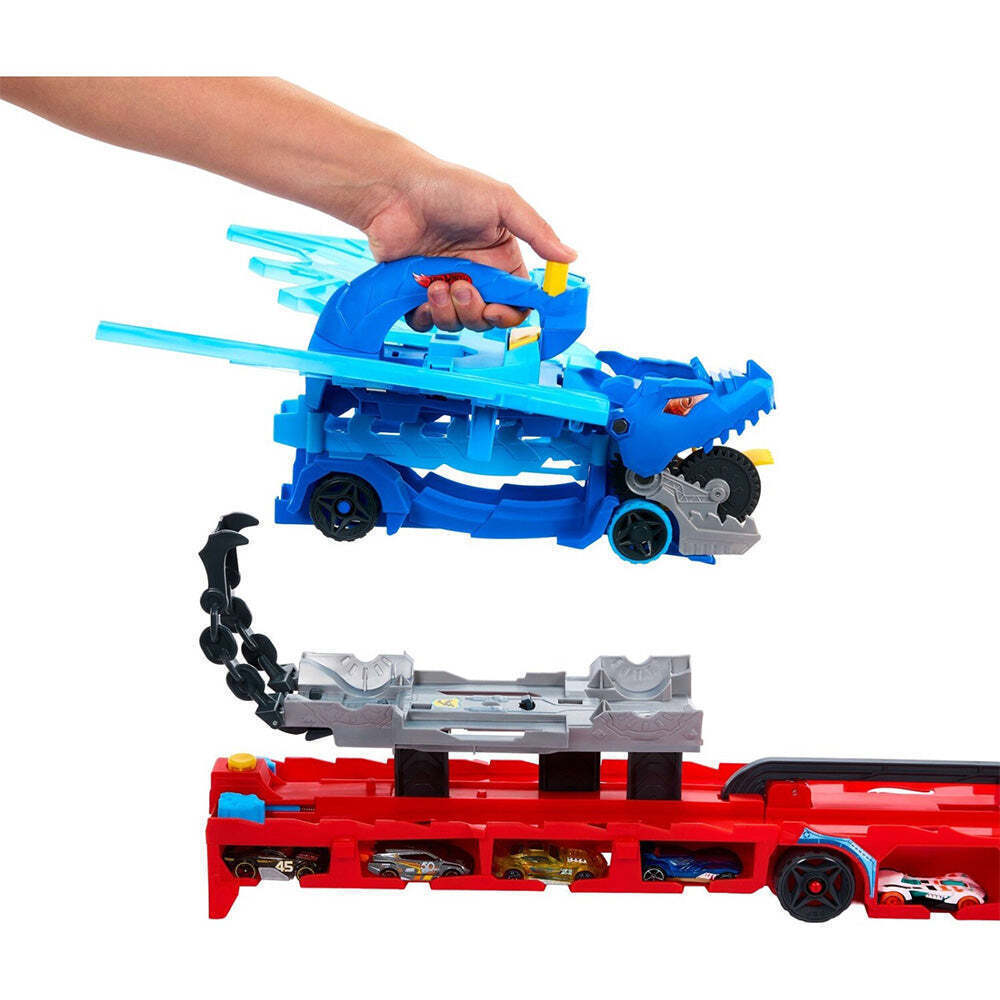 Mattel Hot Wheels: City - Απολυτή Νταλίκα Με Διπλό Δράκο (JBM72) - Image 4