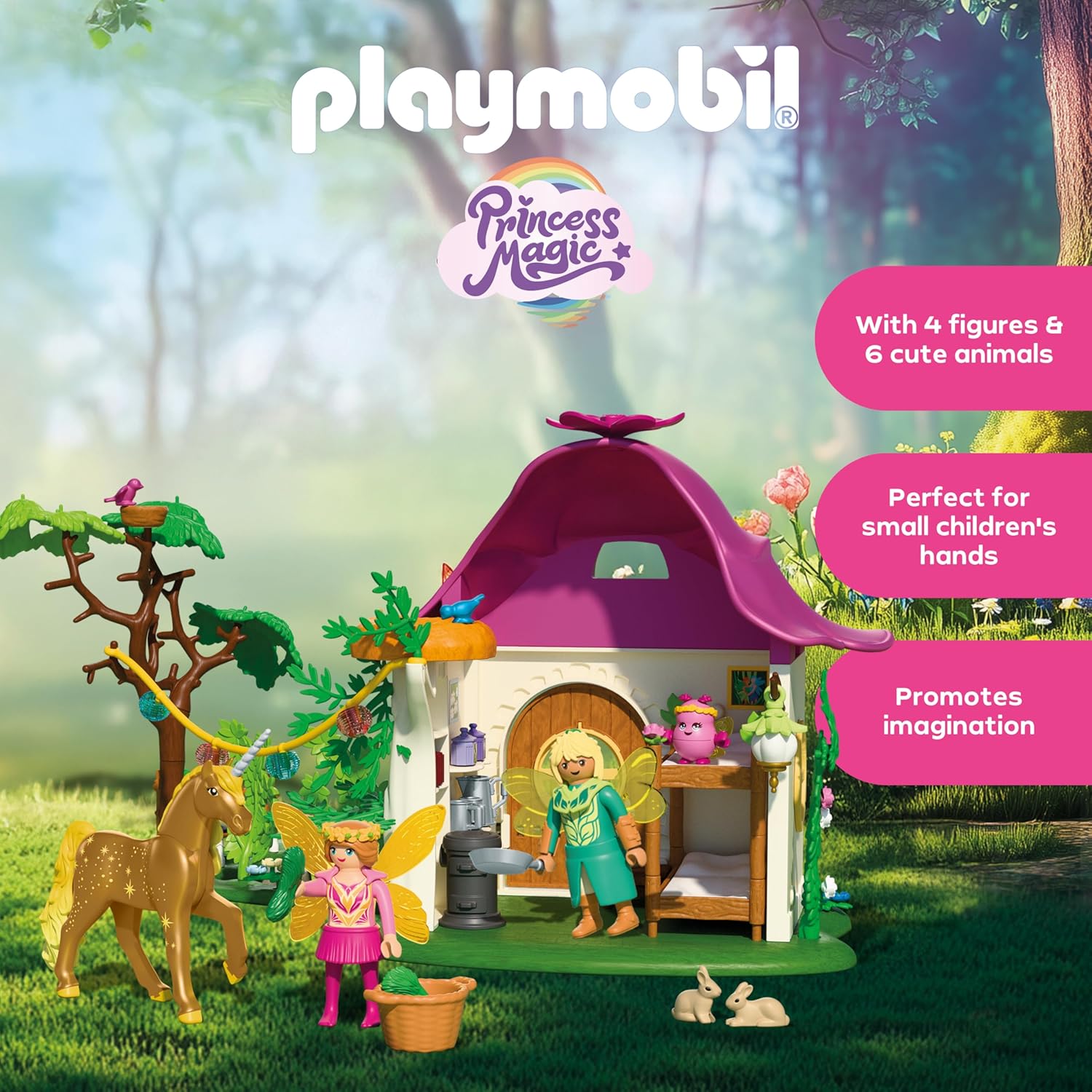 Playmobil Magic Νεραϊδόσπιτο Και Μονόκερος για 4-10 ετών (71838) - Image 3