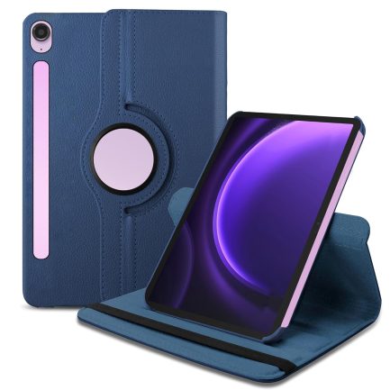 Samsung Galaxy Tab S9 11inch and S9 FE/S10 FE/S10 Lite 10.9inch Case 2023/2025(X710/X716/X510/X516/X520/X526) - 360 Degree Rotating Leather Flip Case (Blue)
