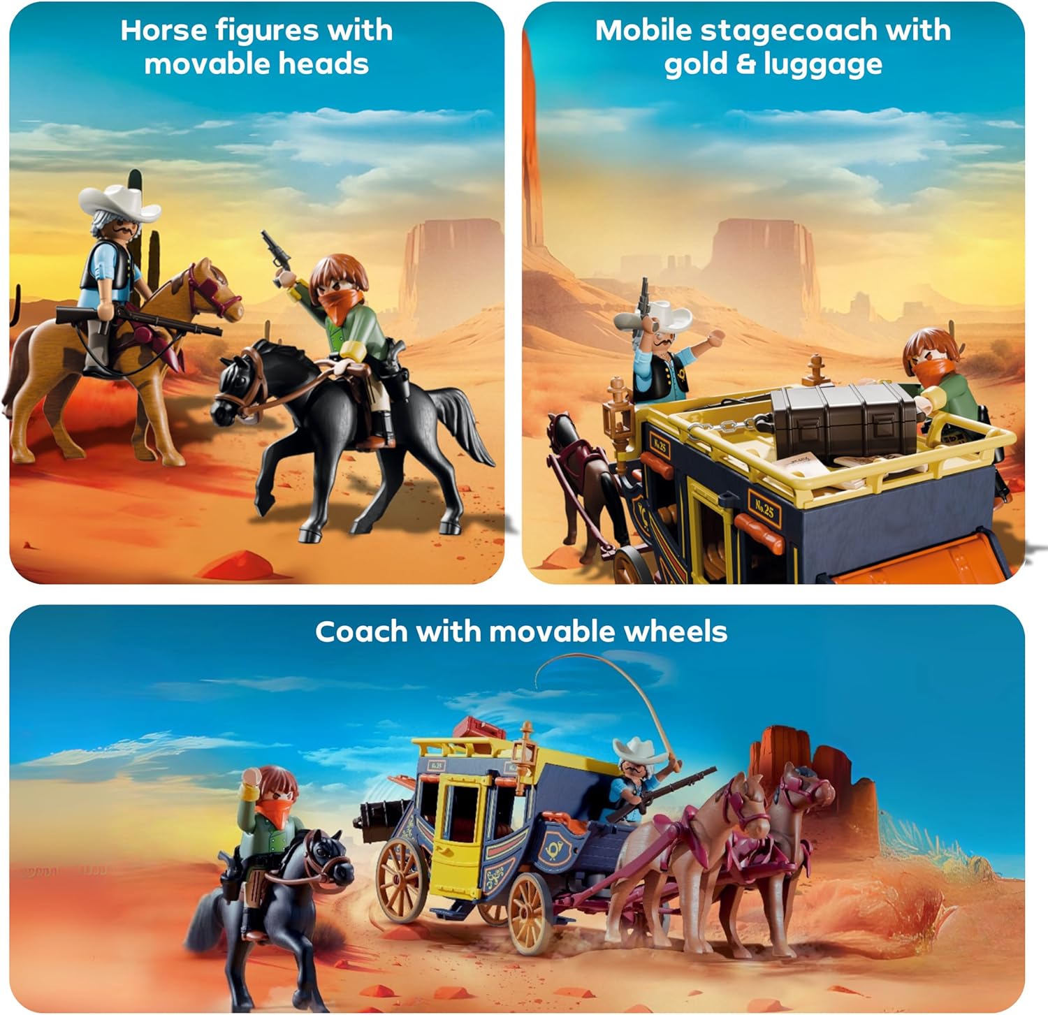 Playmobil Western Άμαξα Άγριας Δύσης για 4-10 ετών (71862) - Image 4