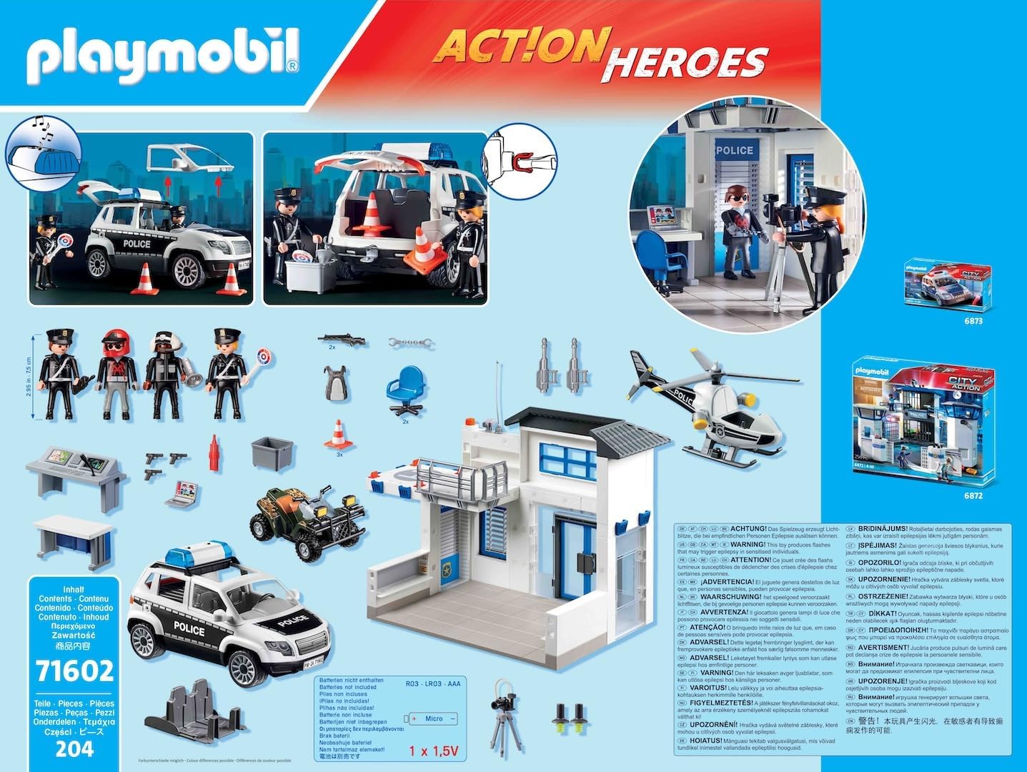 Playmobil Action Heroes Τμήμα Περιπολικό Ελικόπτερο για 4-10 ετών ( 71602 ) - Image 6