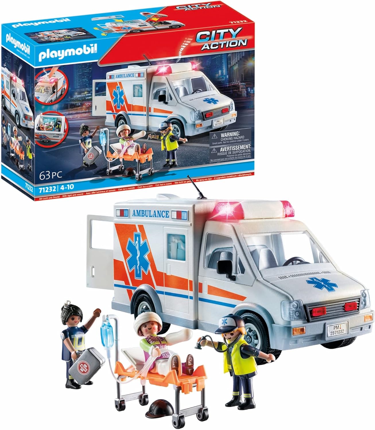 Playmobil City Action Ασθενοφόρο για 4-10 ετών (71232) - Image 9