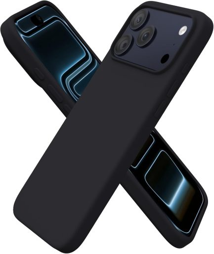 iPhone 17 Pro 6.3 Inch , Soft Touch Back Cover Σιλικόνης (oem) (Black)