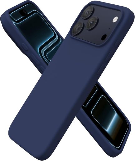 iPhone 17 Pro Max 6.9 Inch, Soft Touch Back Cover Σιλικόνης (oem) (Deep blue)