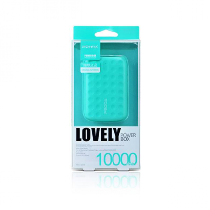 Remax MD03 Lovely Power Bank 10000mAh με Θύρα USB-A Τιρκουάζ