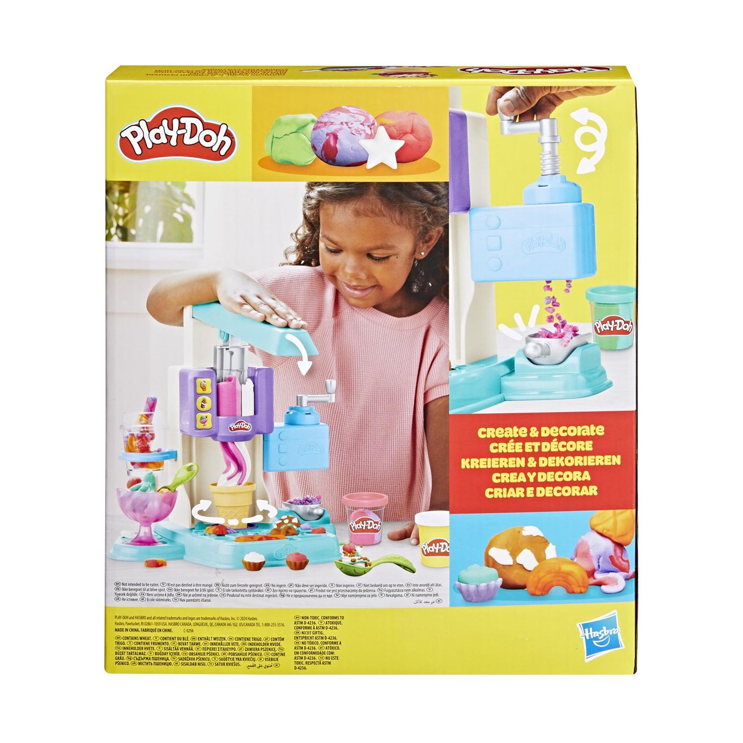 Hasbro Play-Doh: Rainbow Swirl Ice Cream Playset (G0028) - Image 3