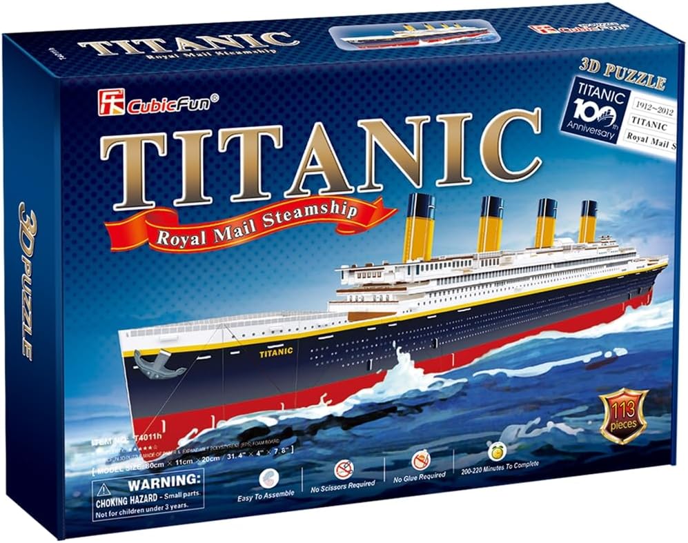 Παζλ 3D Cubic Fun Puzzle Titanic Puzzle 3D 113pcs (T4011h) - Image 2