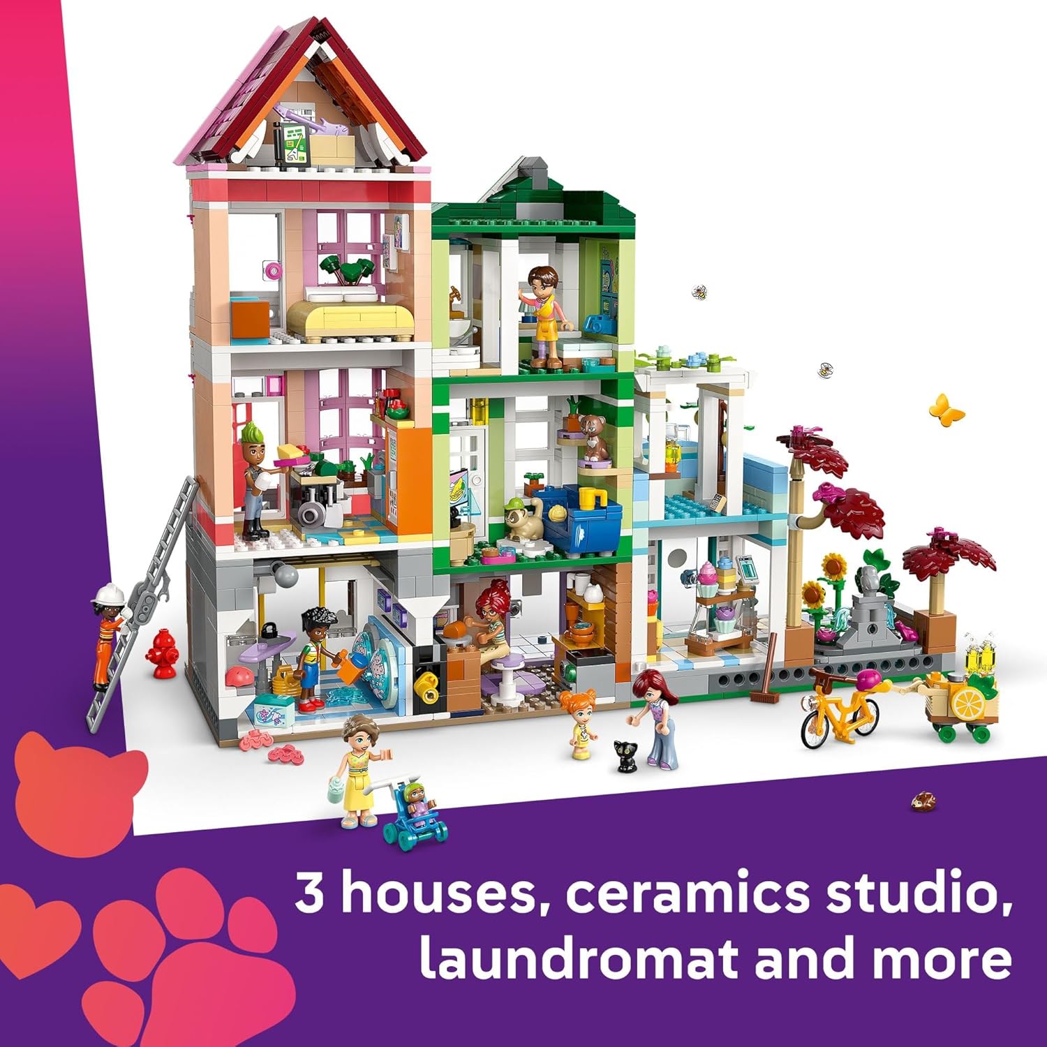LEGO® Friends: Διαμερίσματα και Καταστήματα στη Χάρτλεϊκ Σίτυ (42670) - Image 5