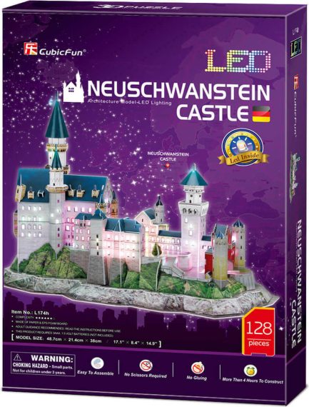 Παζλ 3D Cubic Fun Puzzle Neuschwanstein Castle LED Edition (L174h)