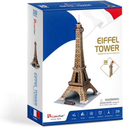 Παζλ 3D Cubic Fun Puzzle Eiffel Tower 3D 39 Κομμάτια (c044h)