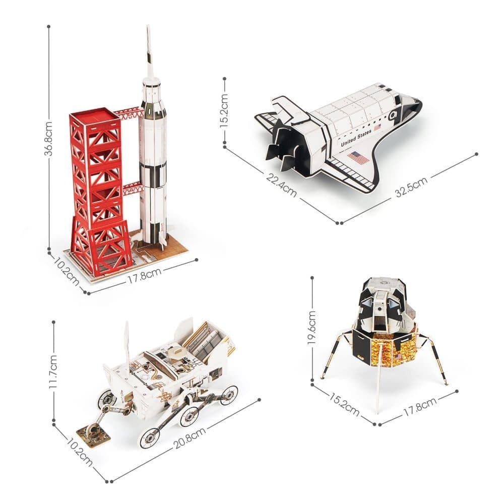 Παζλ 3D Cubic Fun Puzzle Puzzle National Geographic Space Mission 3D 80 Κομμάτια (DS0971H) - Image 3