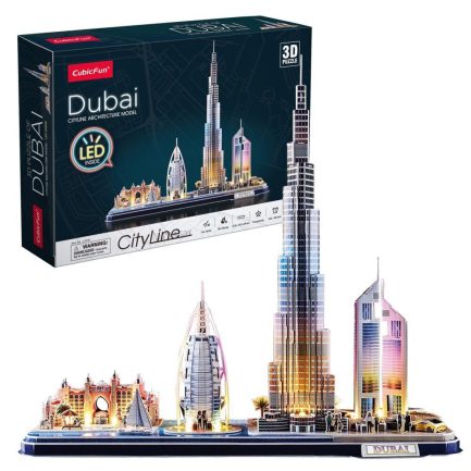 Παζλ 3D Cubic Fun City Line Dubai (L523h) 182 Pieces