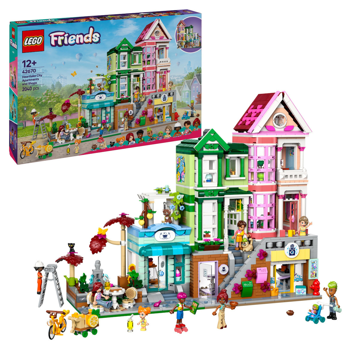LEGO® Friends: Διαμερίσματα και Καταστήματα στη Χάρτλεϊκ Σίτυ (42670) - Image 2