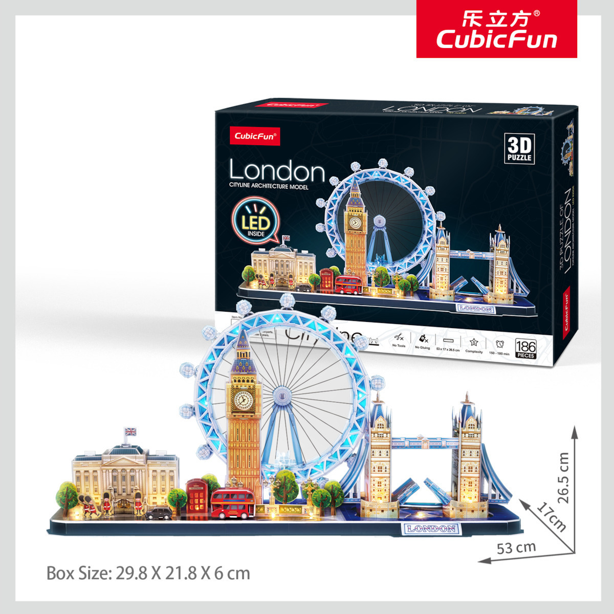Παζλ 3D Cubic Fun Puzzle London LED Edition (L532h)