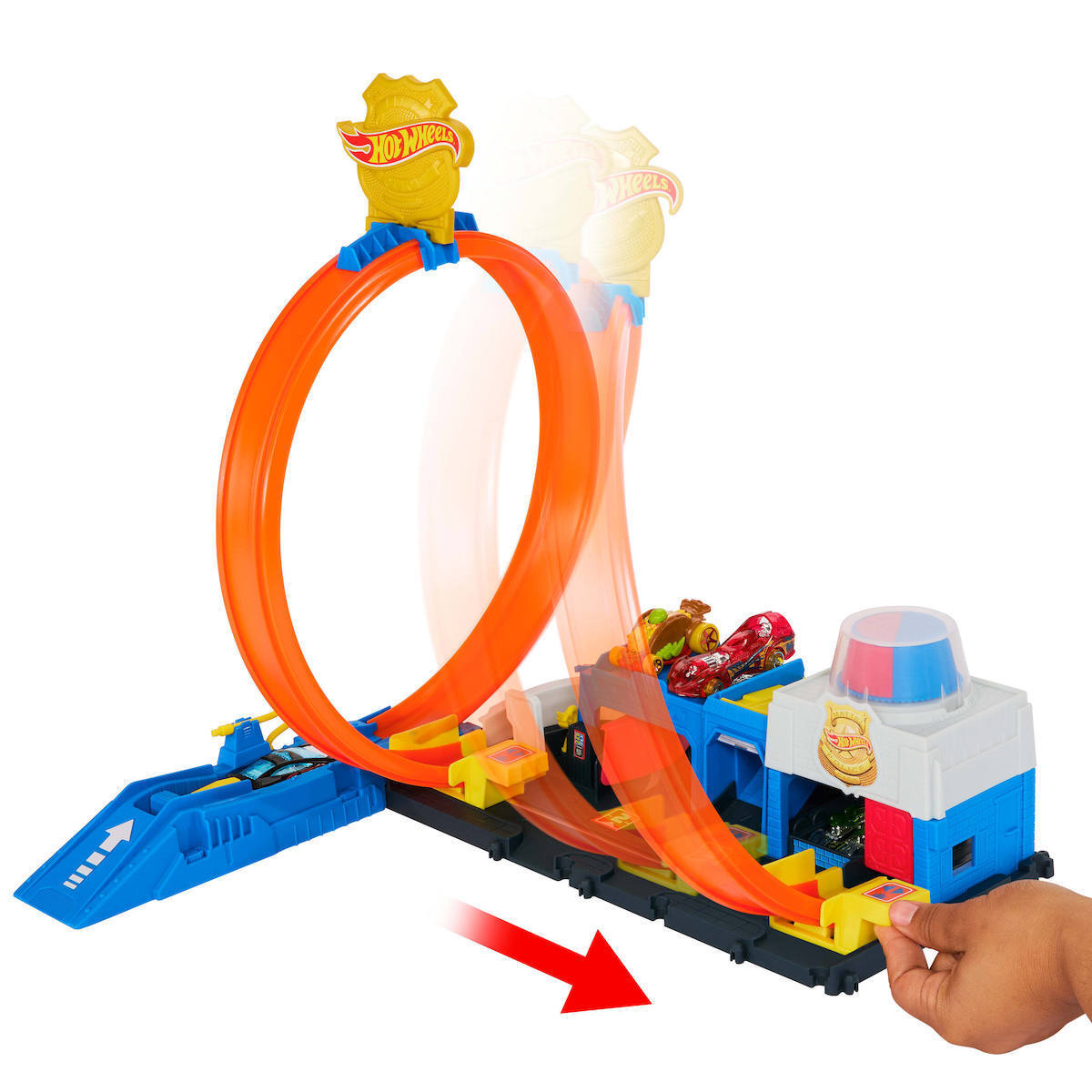 Hot Wheels Αστυνομικό Τμήμα Πίστα Αστυνομικό για 3+ Ετών (JBM71) - Image 3