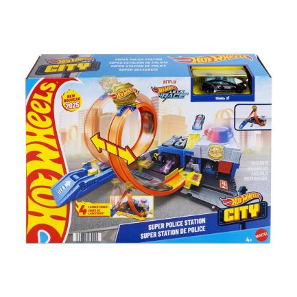 Hot Wheels Αστυνομικό Τμήμα Πίστα Αστυνομικό για 3+ Ετών (JBM71)