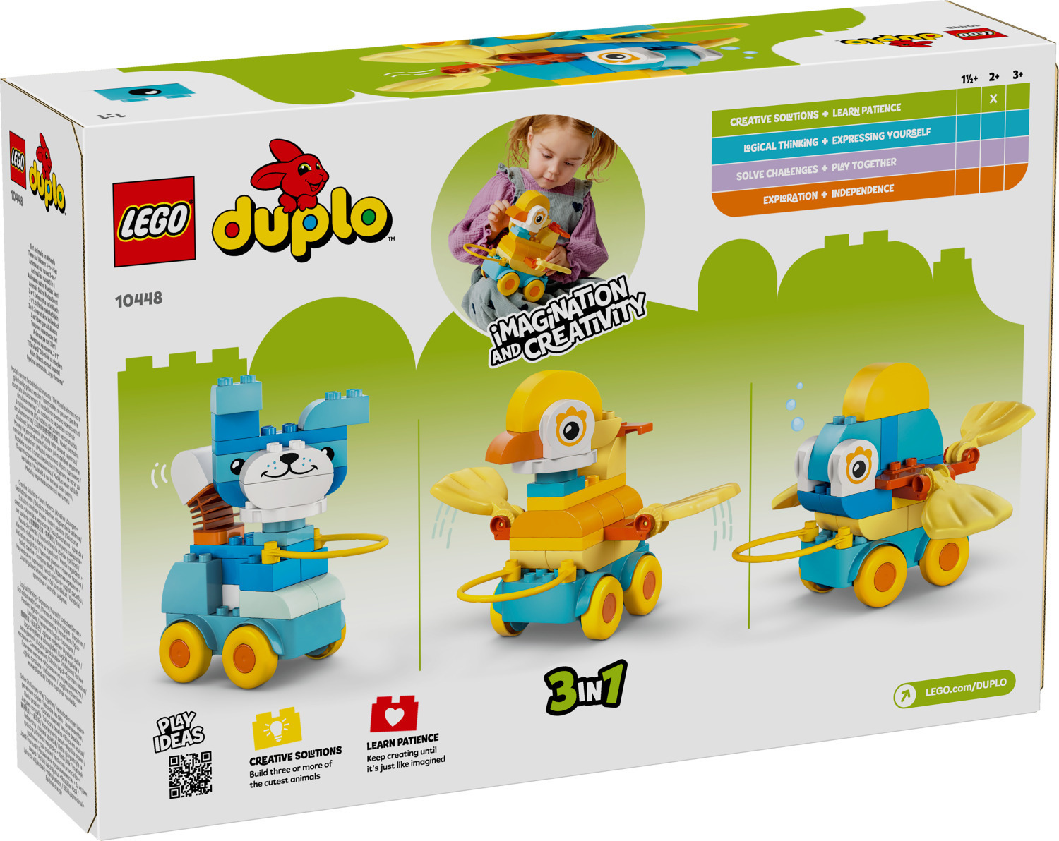 LEGO® DUPLO® Town: 3in1 Animals on Wheels (10448) - Image 2