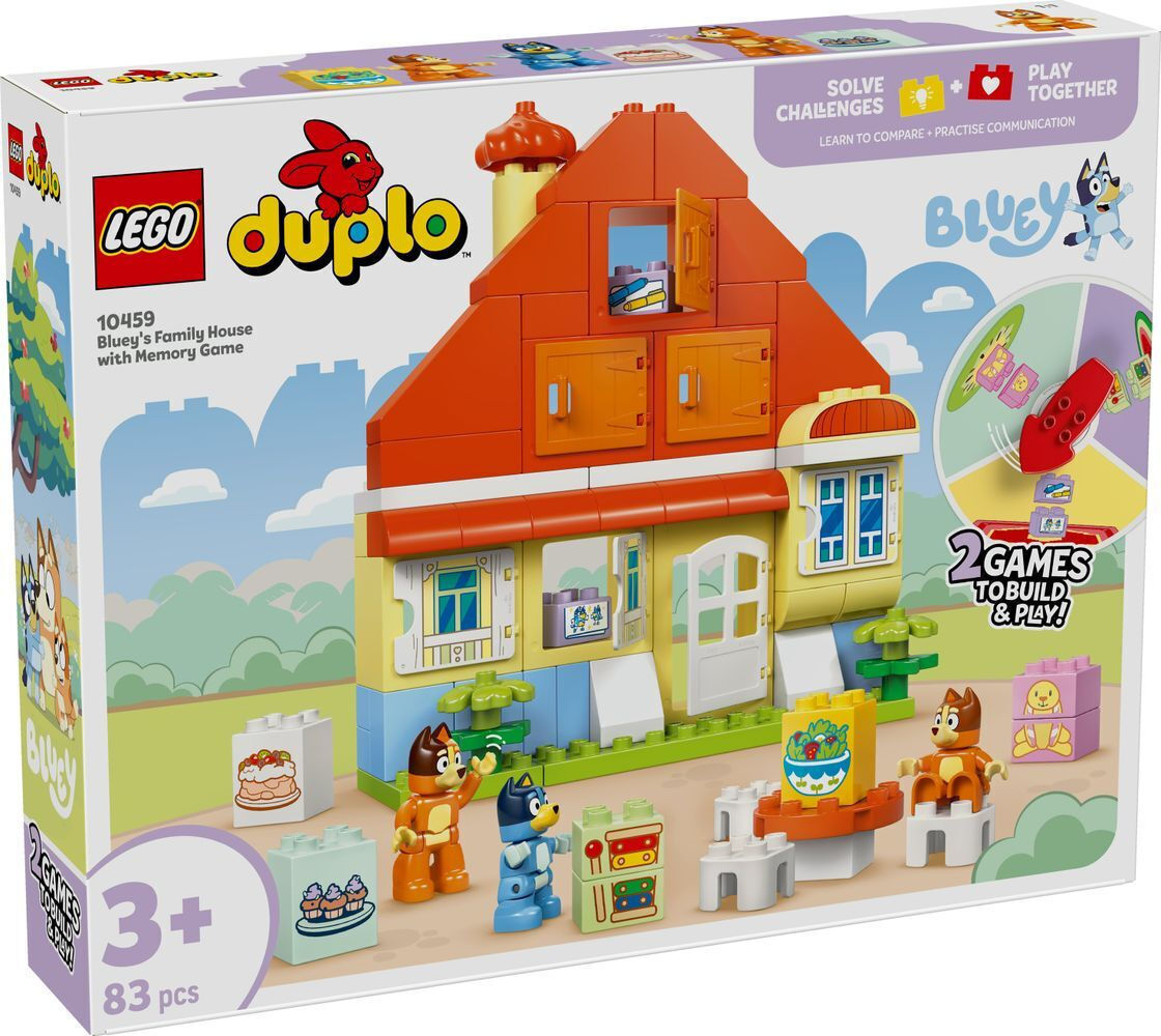 LEGO® DUPLO® Bluey: Το Σπίτι της Οικογένειας της Μπλούι με Παιχνίδι Μνήμης (10459) - Image 2