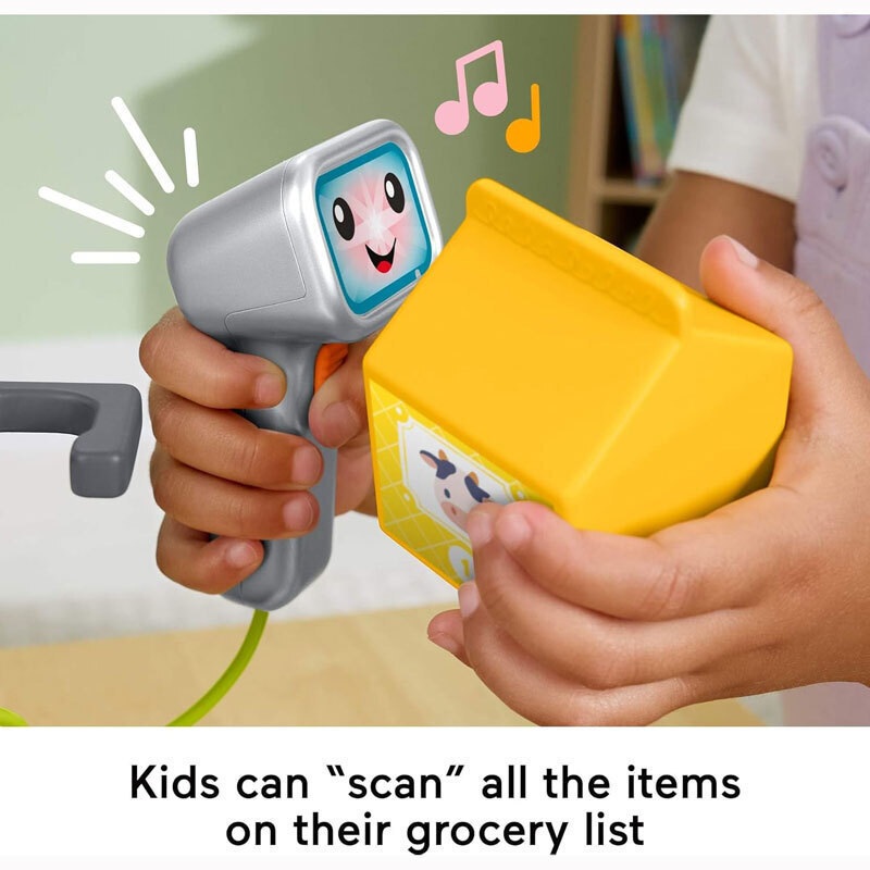 Fisher Price Βρεφικό Παιχνίδι Παίζω & Μαθαίνω Εκπαιδευτική Ταμειακή Μηχανή με Ήχους για 24+ Μηνών (JGW99) - Image 4