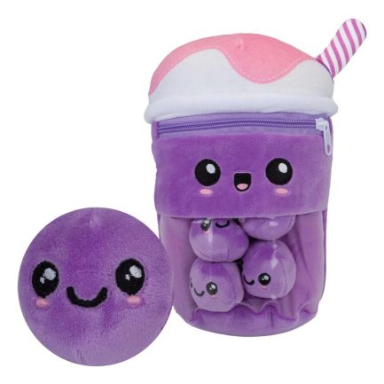 Λούτρινο Pms Boba Bubble Tea Μωβ με 4τεμ Μινι Bubbles 25cm (PM456219)