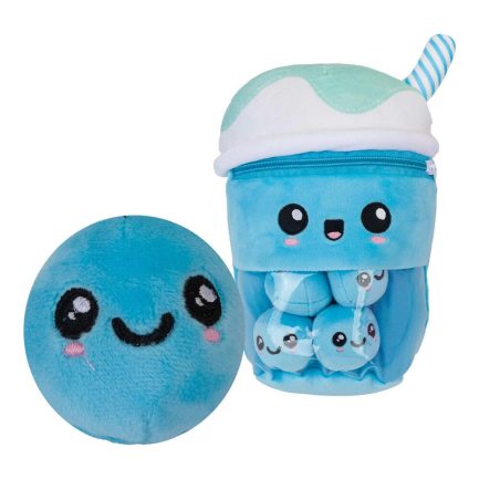 Λούτρινο Pms Boba Bubble Tea Μπλε με 4τεμ Μινι Bubbles 25cm (PM456219)