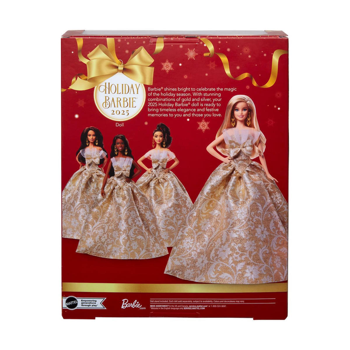 Barbie Holiday 2025 Ξανθιά Συλλεκτική Κούκλα για 6+ Ετών (JBH95) - Image 2