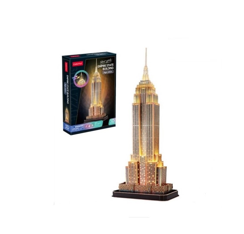 Παζλ 3D Cubic Fun Empire State Building Led Edition Puzzle 3D 37pcs (L539h) - Image 2