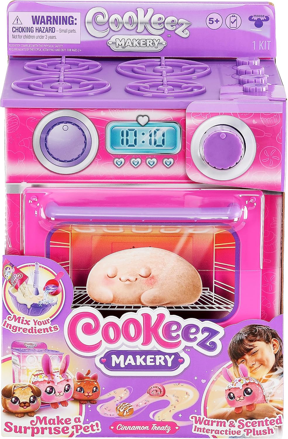 Giochi Preziosi Παιχνίδι Μινιατούρα Cookeez Makery Μαγικό Φουρνάκι Cinamon Treats Ροζ για 5+ Ετών (CKE00100)