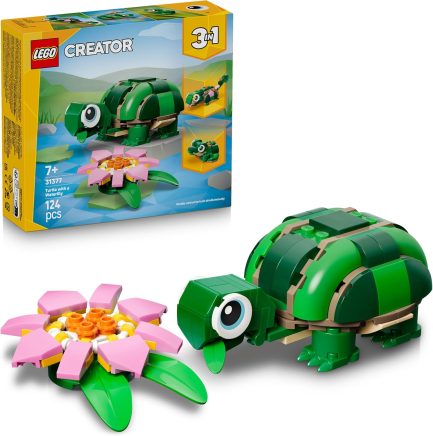 LEGO® Creator Turtle with a Water Lily Flower (31377)