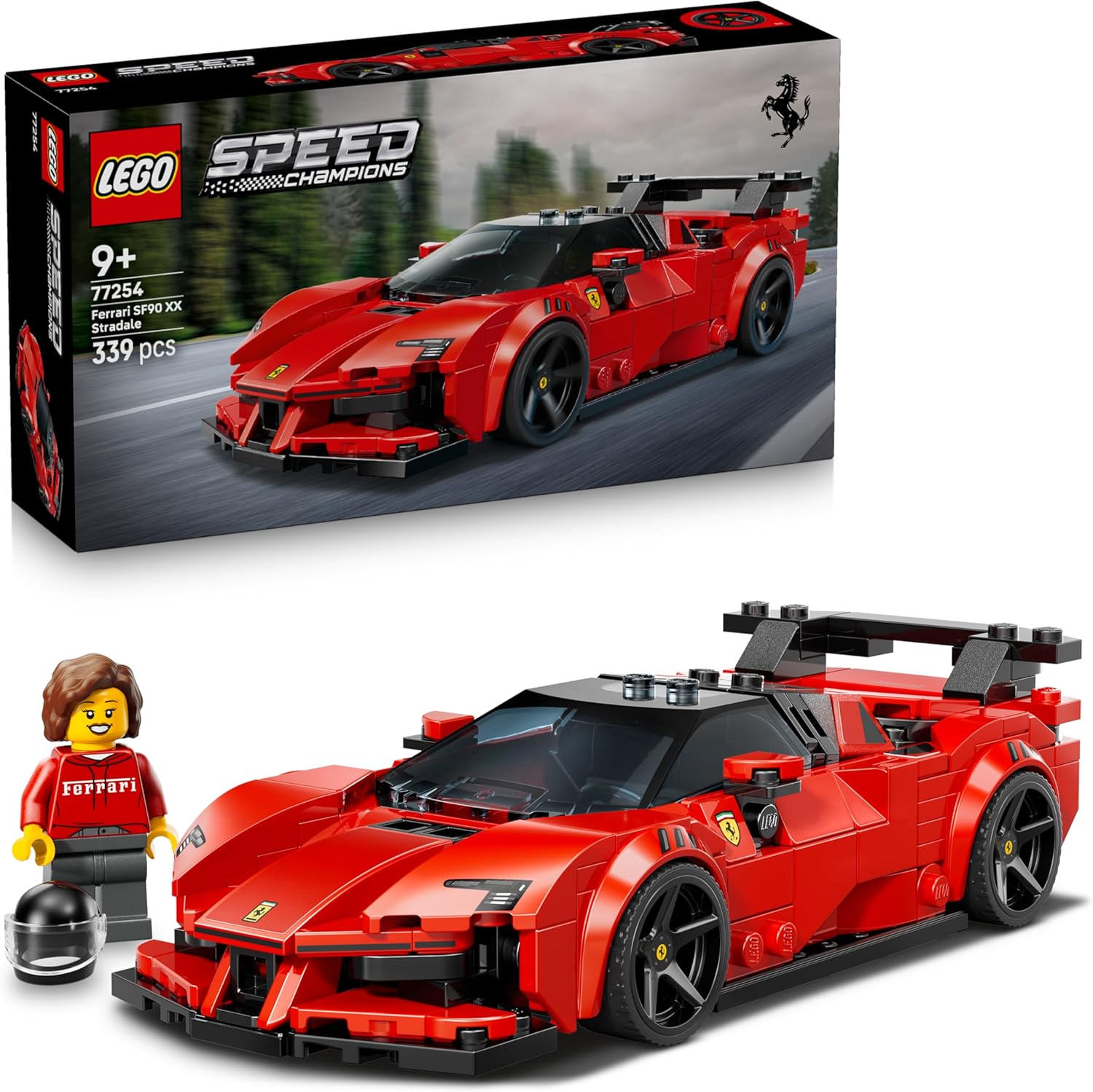 LEGO® Speed Champions Ferrari SF90 XX Stradale Sports Car (77254) - Image 5