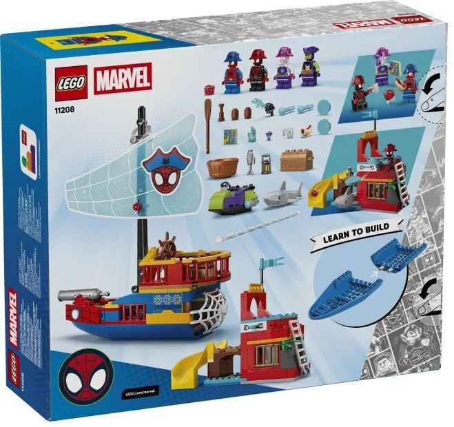 LEGO® Marvel: Spidey And His Amazing Friends Team Spidey Pirate Ship (11208) - Image 2