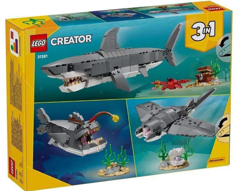 LEGO® Creator: Άγριος Καρχαρίας με Σεντούκι Θησαυρού (31381) - Image 6