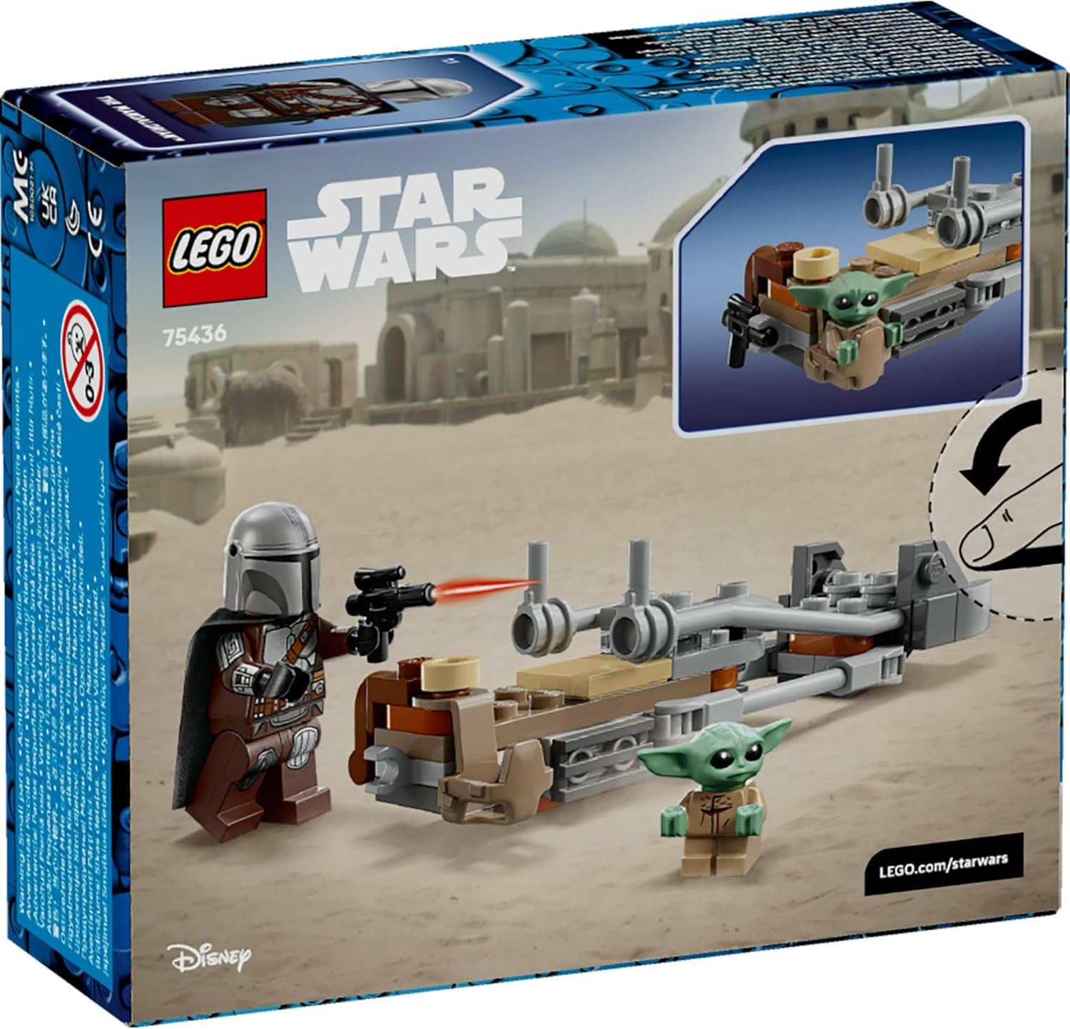 LEGO® Star Wars The Mandalorian & Grogu's Speeder Bike™ (75436) - Image 2