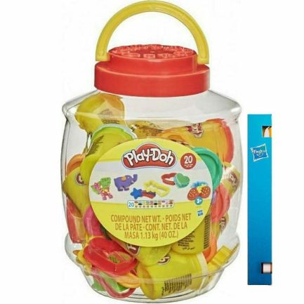 Παιχνιδολαμπάδα Hasbro Play-Doh 20 Βαζάκια Πλαστελίνης Bucket Of Fun για 3+ Ετών (F1530)
