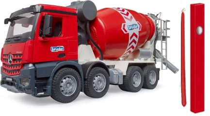 Παιχνιδολαμπάδα Bruder Μπετονιέρα Mercedes Arocs Κόκκινη (BR003655)