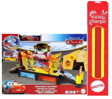 Παιχνιδολαμπάδα Mattel Disney Cars: Color Changers - Race Ready Car Wash (JBM70)