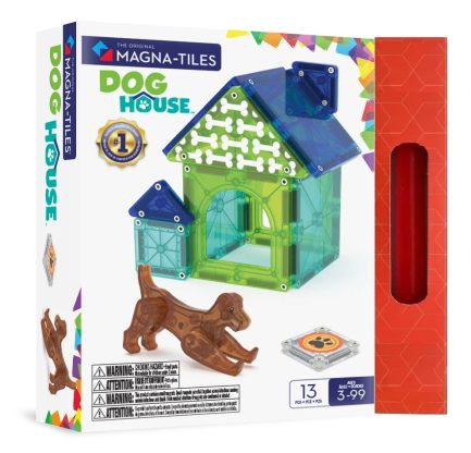 Παιχνιδολαμπάδα Magna-Tiles Μαγνητικό Παιχνίδι Κατασκευών Dog House 13 Τεμάχια για Παιδιά 3+ Ετών (252013DH)