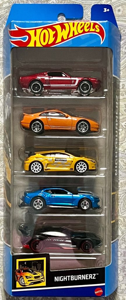 Mattel Hot Wheels - Nightburnerz (Set Of 5) (HTV43)