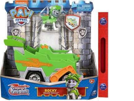 Παιχνιδολαμπάδα Spin Master Paw Patrol: Rescue Knights - Rocky Deluxe Themed Vehicle (20133698)