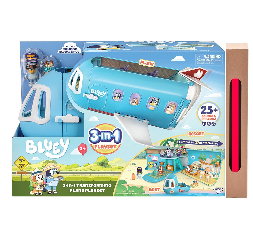 Παιχνιδολαμπάδα Giochi Preziosi Παιχνίδι Μινιατούρα Bluey 3 σε 1 Σετ Παιχνιδιού Αεροπλάνο για 3+ Ετών ( BLY75000 )