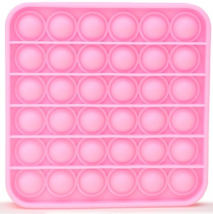Push Pop It Bubble Fidget Toy Τετράγωνο Ροζ (12cm*12cm)