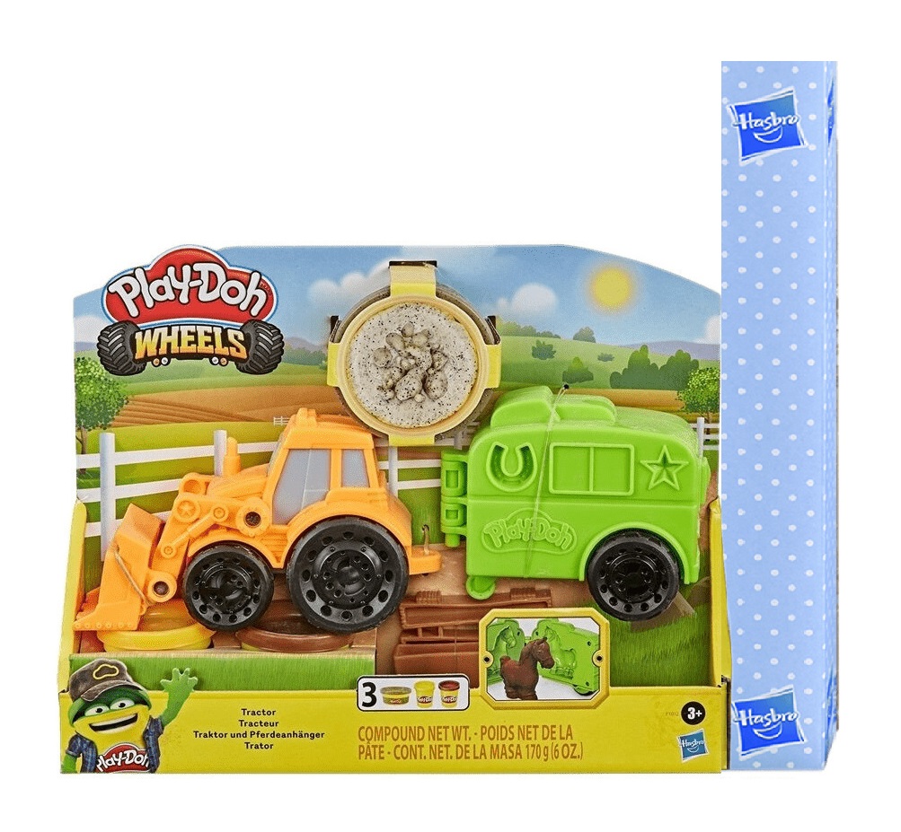 Παιχνιδολαμπάδα Hasbro Play-Doh Wheels: Tractor (Τρακτέρ) (F1012)