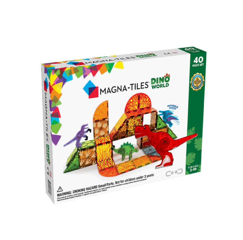 Magna-Tiles Μαγνητικό Παιχνίδι Κατασκευών Dino World για Παιδιά 3+ Ετών (22840)