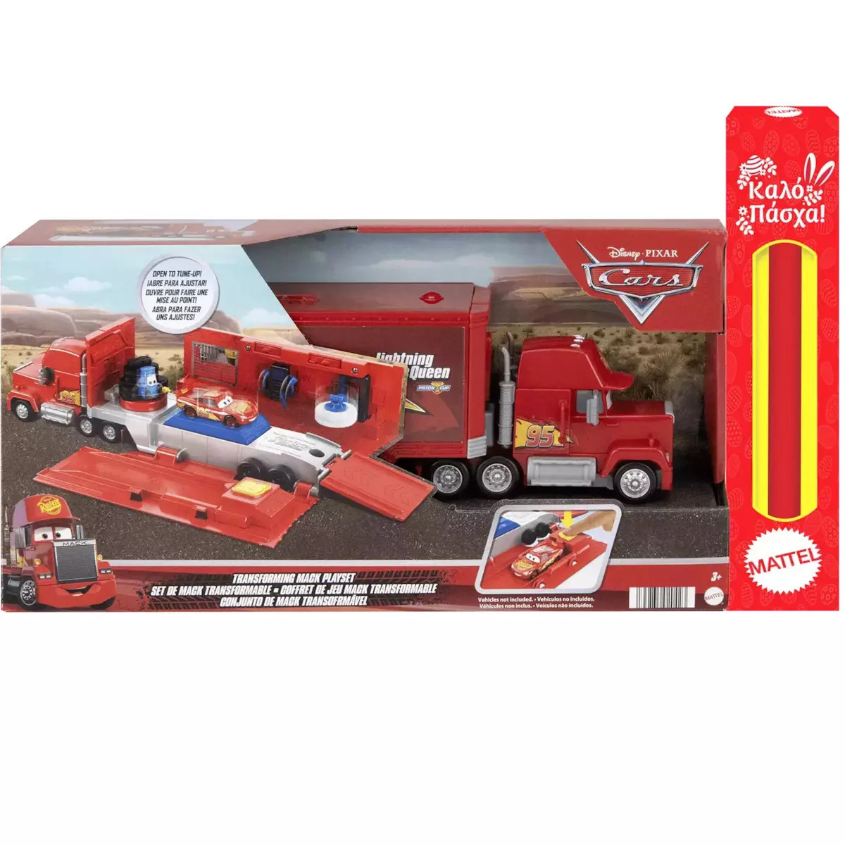 Παιχνιδολαμπάδα Mattel Disney Cars - Νταλίκα του Μακουϊν Σετ Παιχνιδιού (HDC75)