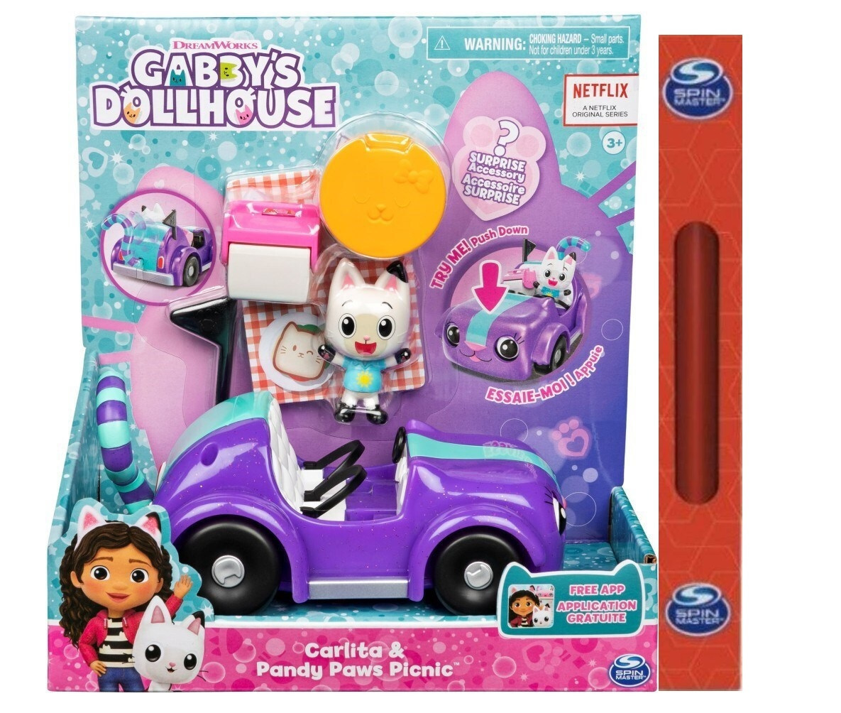 Παιχνιδολαμπάδα Spin Master Παιχνίδι Μινιατούρα Gabby´s Dollhouse Carlita & Pandy Paws Picnic για 3+ Ετών (6062145)