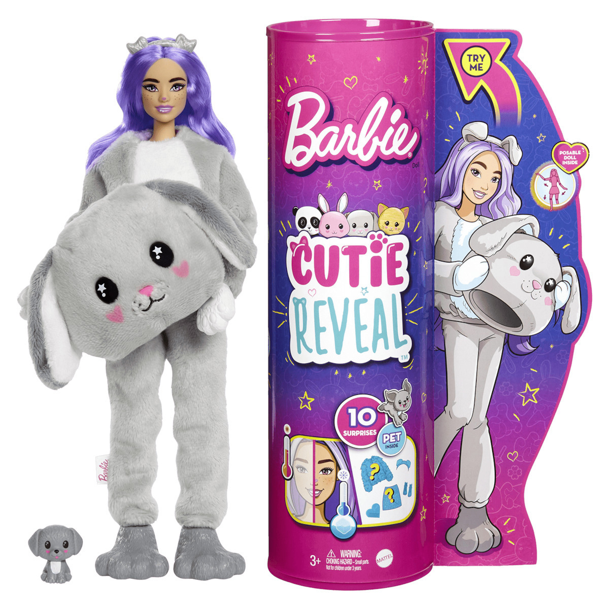 Mattel Cutie Reveal: Puppy για 3+ Ετών Barbie (HHG21)
